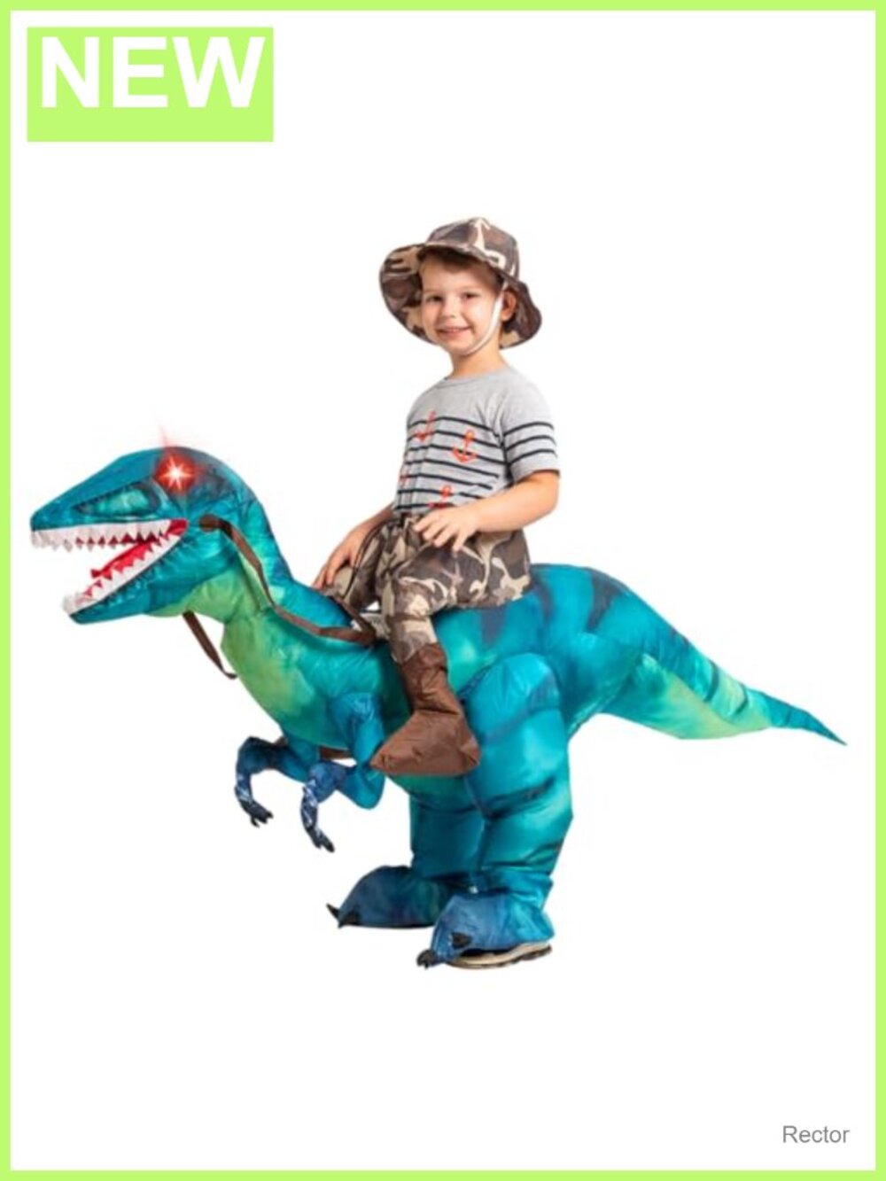 Kids Inflatable Dinosaur Costume Halloween Blow Up T-Rex Funny Boys Girls